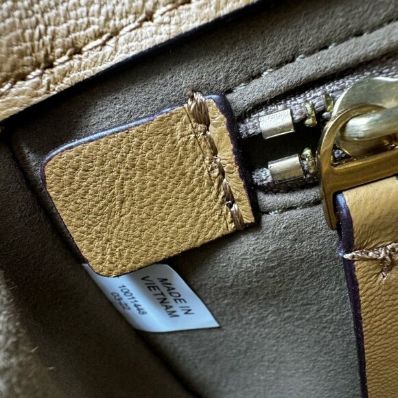 🆕 TORY BURCH 🧿 NWOT Kira Chain Shoulder Bag, Toasted Sesame - AUTHENTICATED - Picture 13 of 16